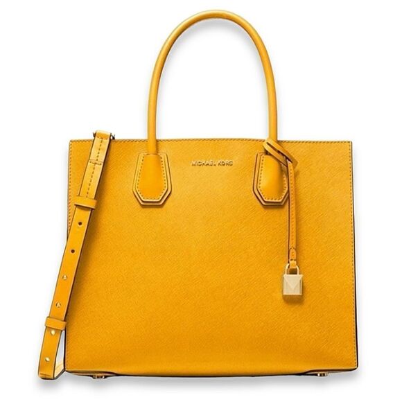 MICHAEL Michael Kors Handbags - Michael Kors Large Mercer Convtertable Merigold Tote W/ Crossbody Strap